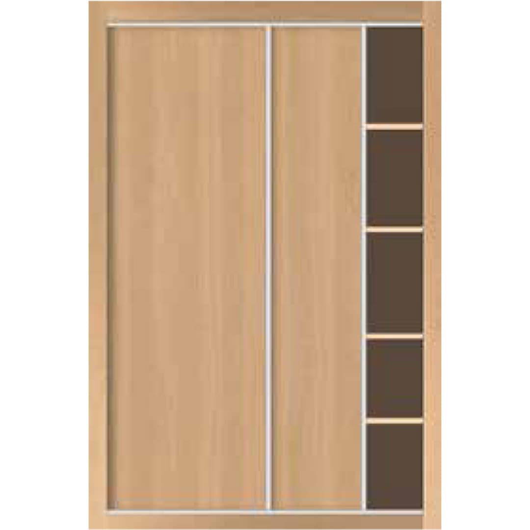 Placard ouvrant coulissant Lissa Chêne