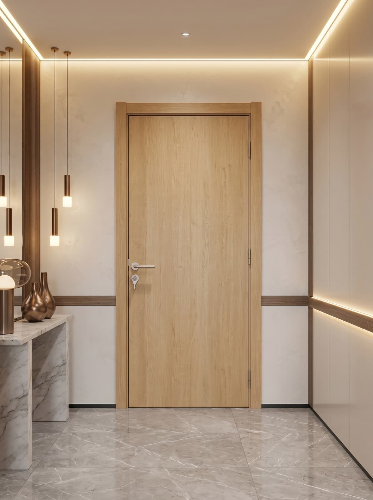 Porte classique sur mesure à Tanger 8 — Bab Lamaalam