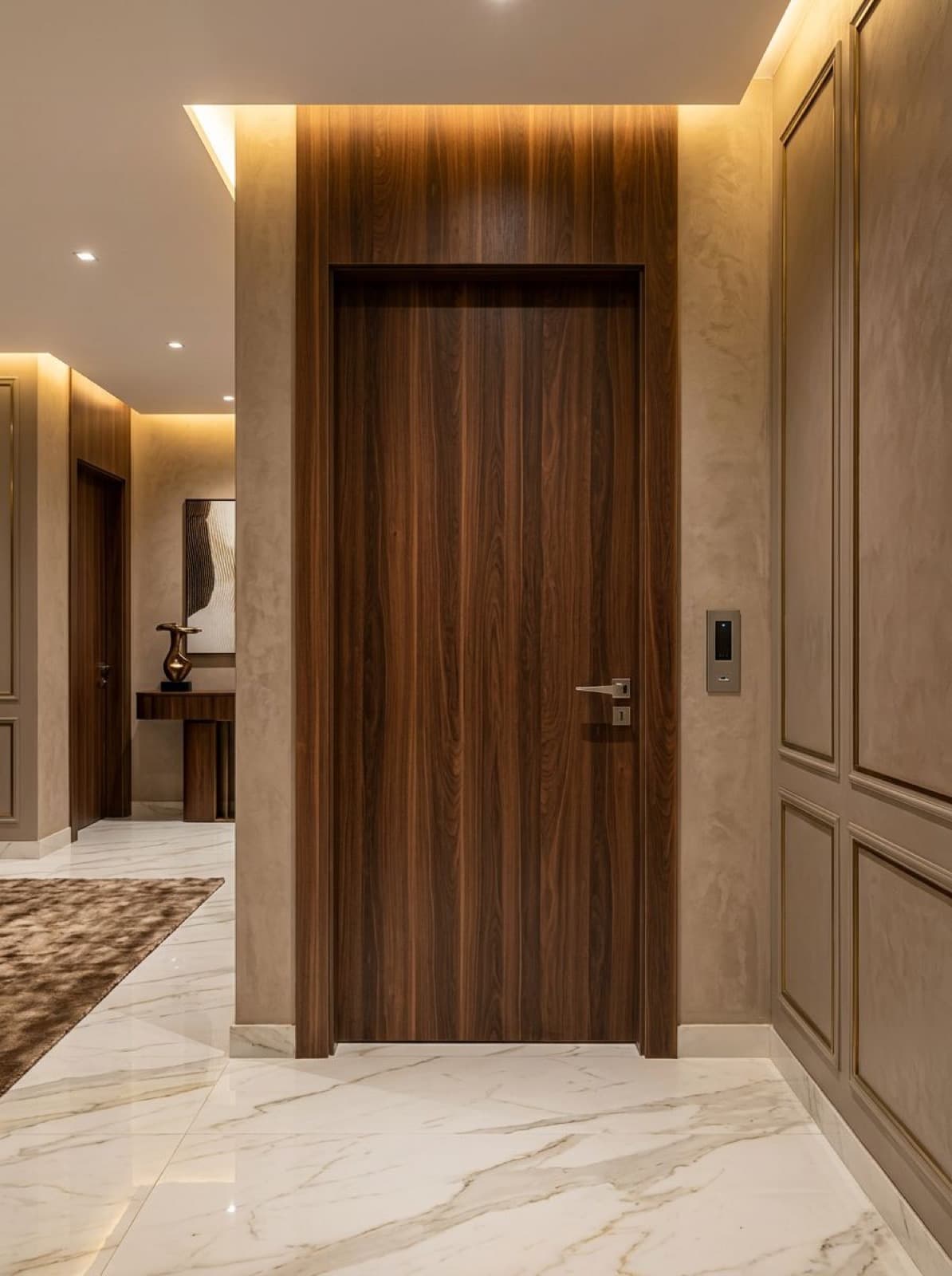 Porte affleurante sur mesure à Tanger 1 — Bab Lamaalam